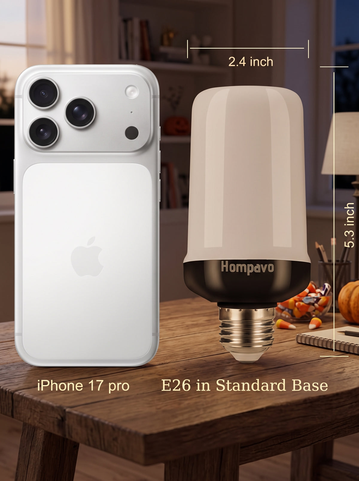【Upgraded】 Flame Light Bulbs with Upside-Down Effect