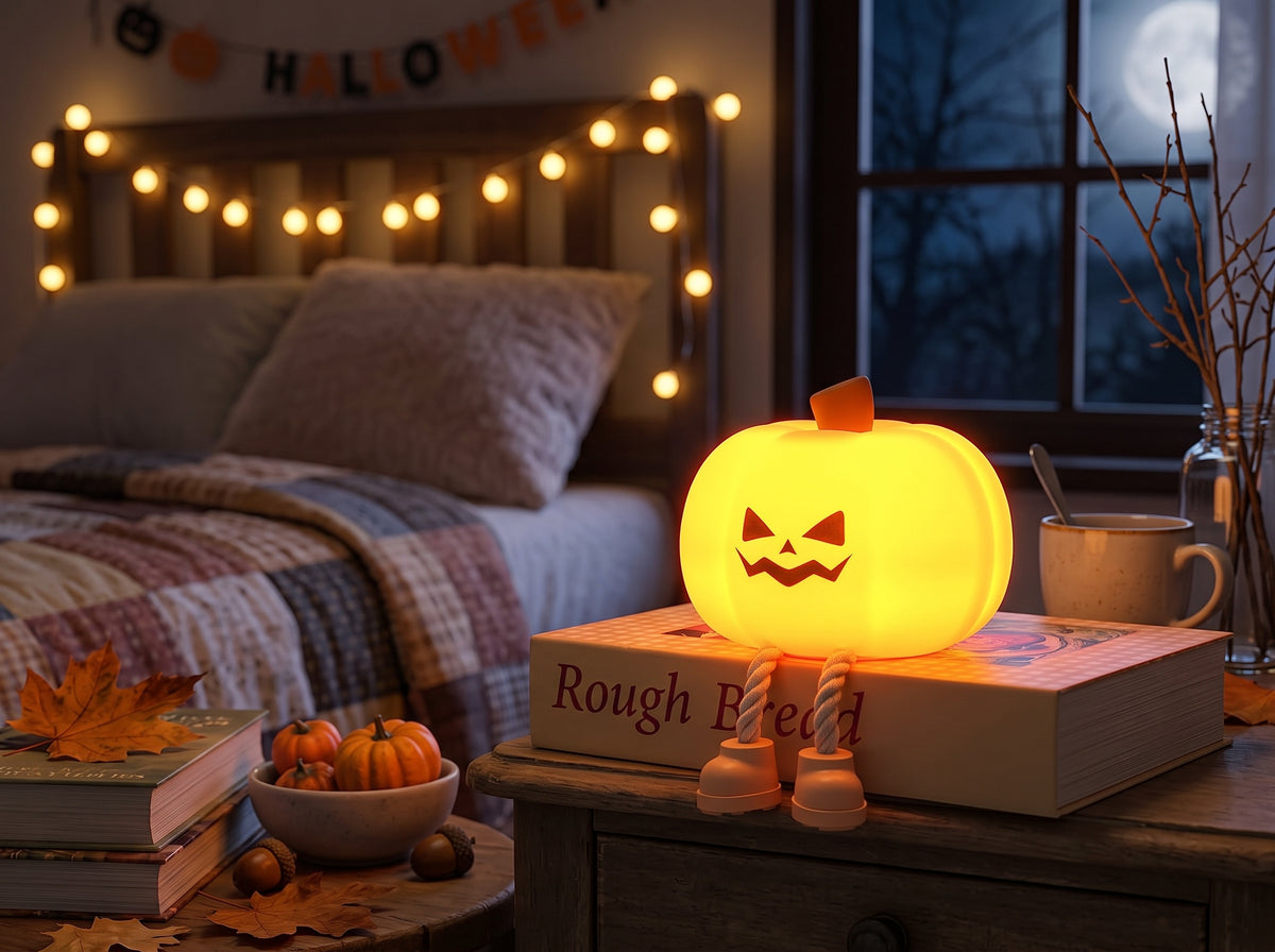 🎃"The Ultimate👻Spooky Glowing💡Pumpkin📜 Night Light ✨(Official Decor!)"🦇