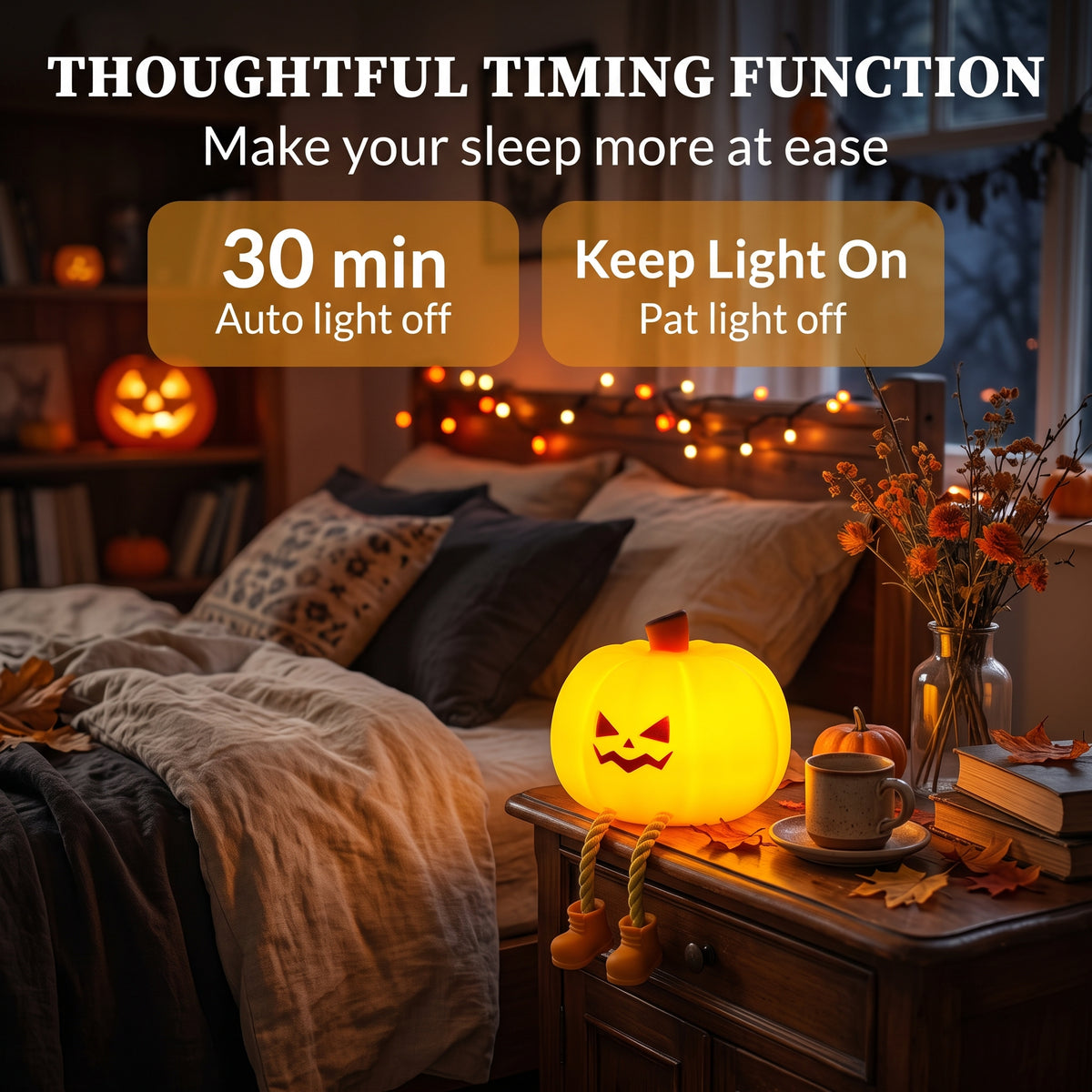 🎃"The Ultimate👻Spooky Glowing💡Pumpkin📜 Night Light ✨(Official Decor!)"🦇