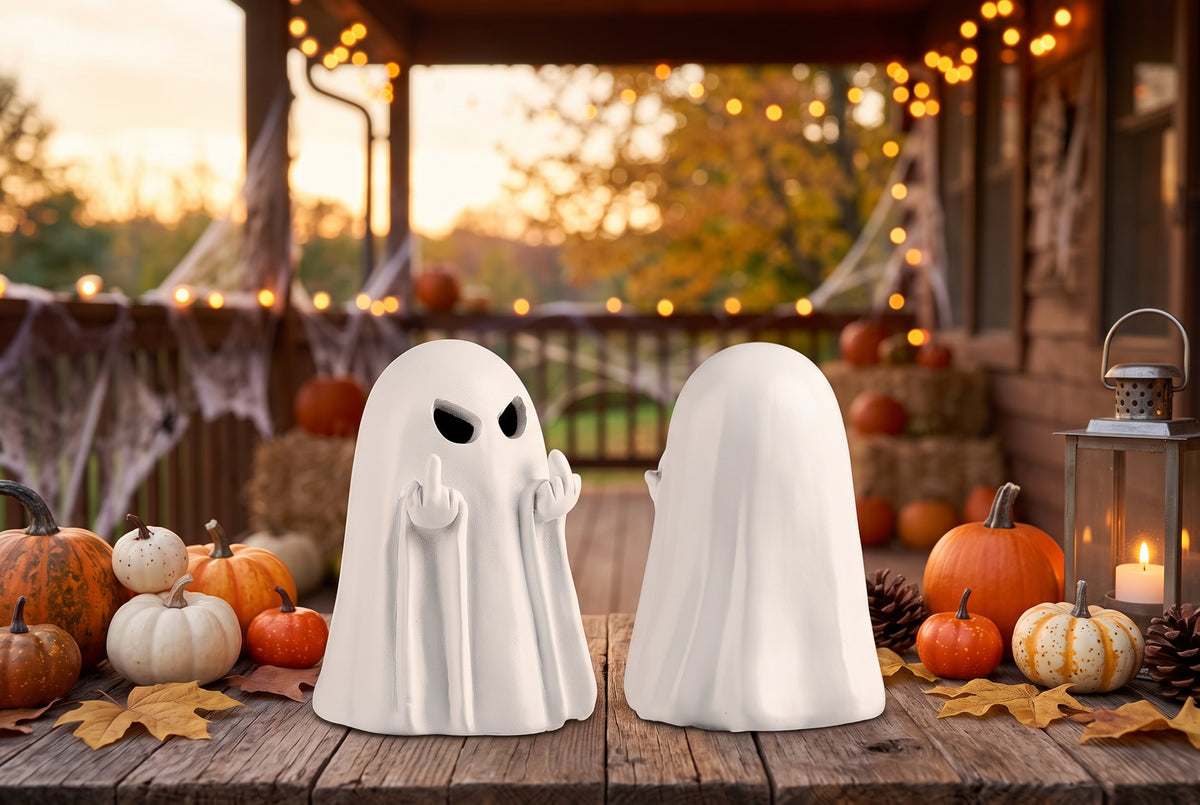 Spookify Your Porch: Cute Resin Ghost Figurine