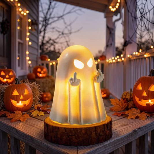 Spookify Your Porch: Cute Resin Ghost Figurine