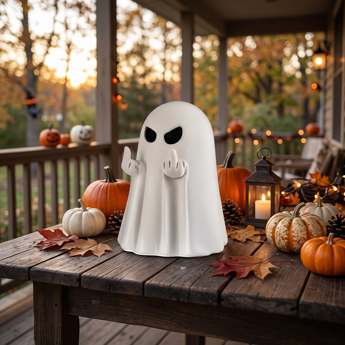 Spookify Your Porch: Cute Resin Ghost Figurine