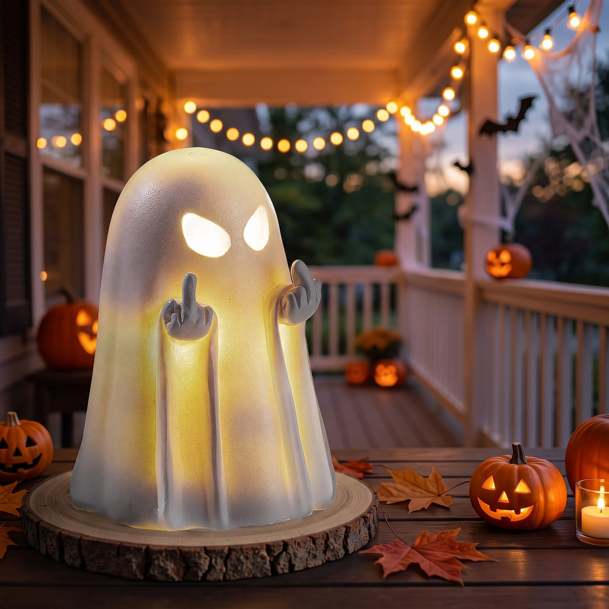 Spookify Your Porch: Cute Resin Ghost Figurine