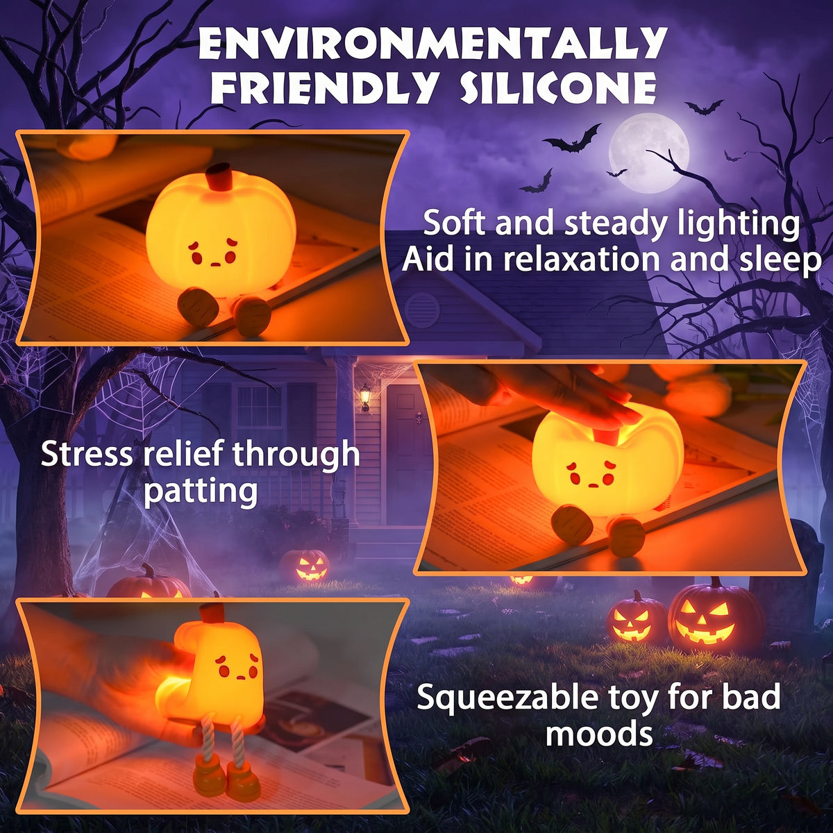 🎃 Spooktacular Glow: Official Pumpkin Night Light!
