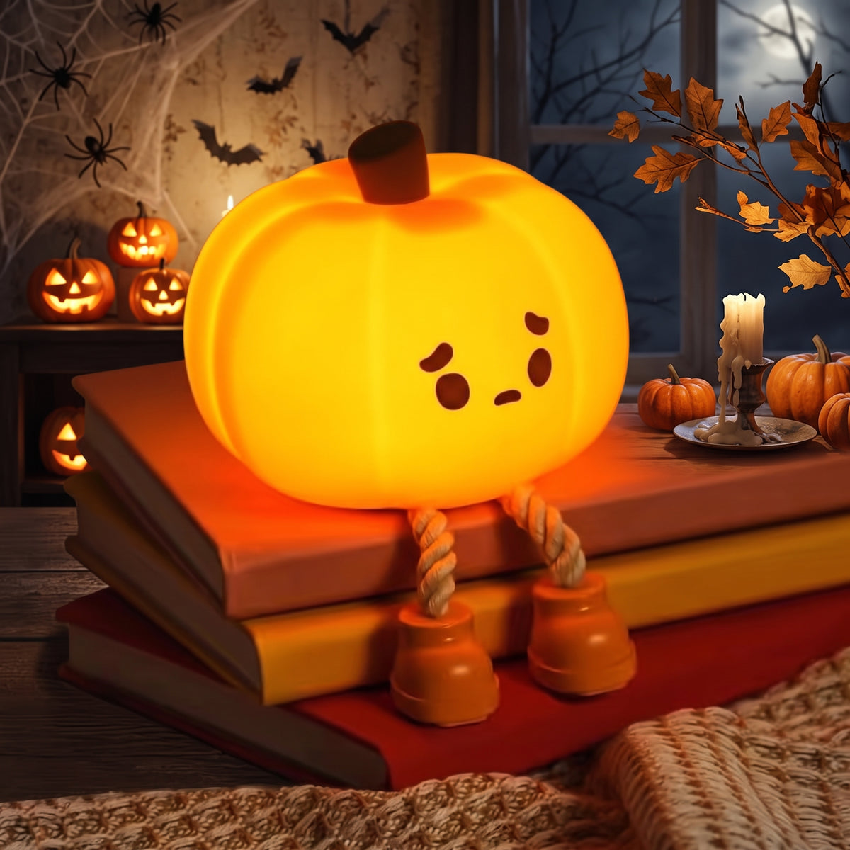 🎃 Spooktacular Glow: Official Pumpkin Night Light!
