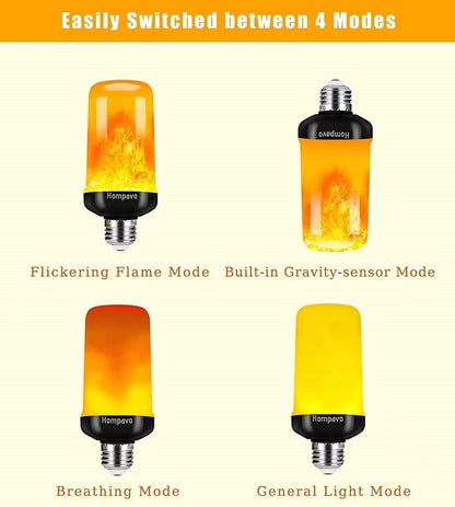 【Upgraded】 Flame Light Bulbs with Upside-Down Effect